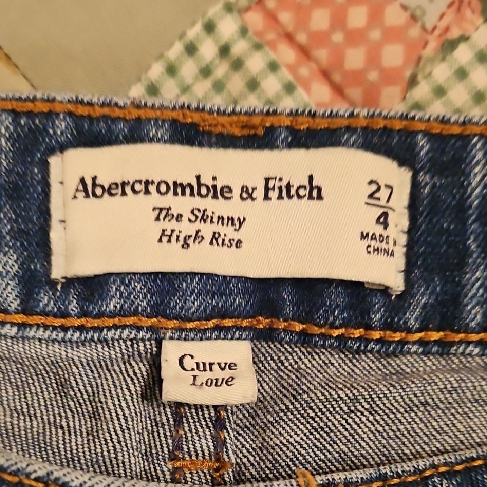 Abercrombie & Fitch -'Curve Love' Skinny High Rise Jeans - 27/4 - Picture 7 of 7